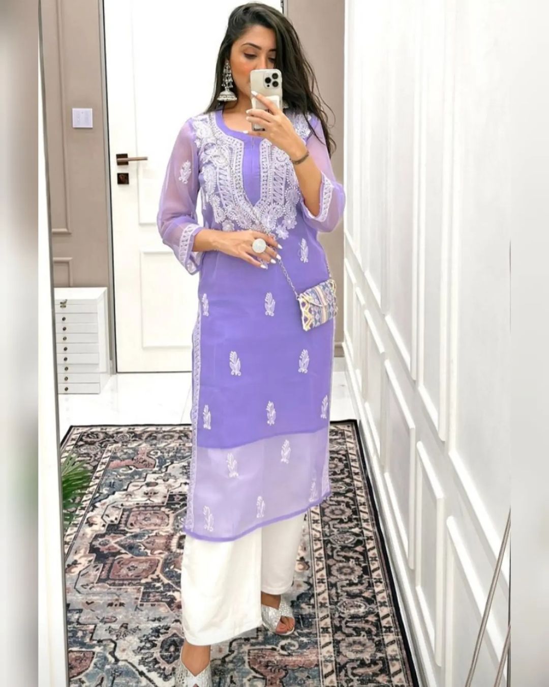 Lavender/Red Gala Butti
