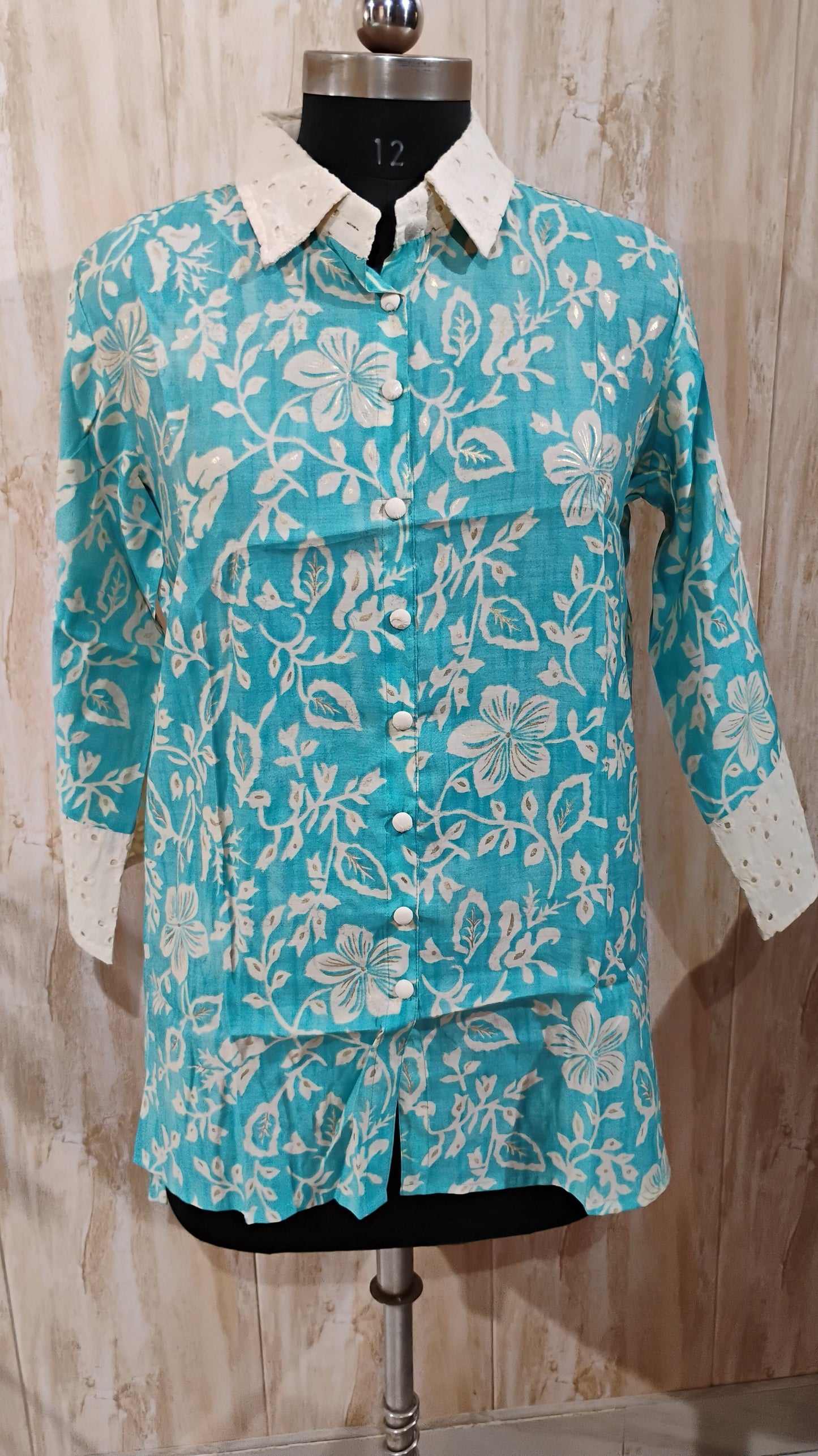 OBSESSED BLUE MUSLIN CO-ORD SET