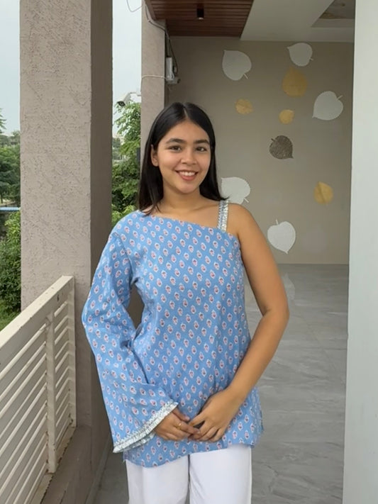 SHANAYA ONE SHOULDER KURTI