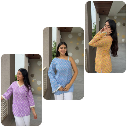 COMBO OF 3 KURTIS (Lsh) @999